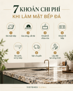 7 khoản chi phí trong báo giá mặt bếp đá Granite
