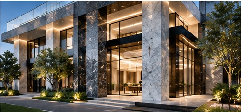 Công trình cao cấp sử dụng đá tự nhiên Granite và Marble