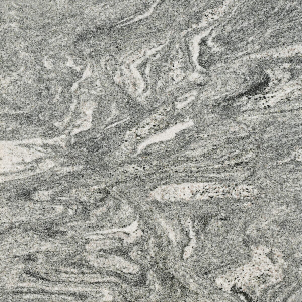 Kuppam Green granite xám xanh, vân trắng ngà cuộn xoáy mềm mại như mây trôi. Tinh tế cho mặt bếp, ốp tường, lát sàn. Liên hệ Vistones Global.